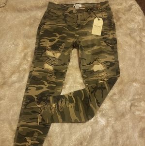 High rise skinny jeans